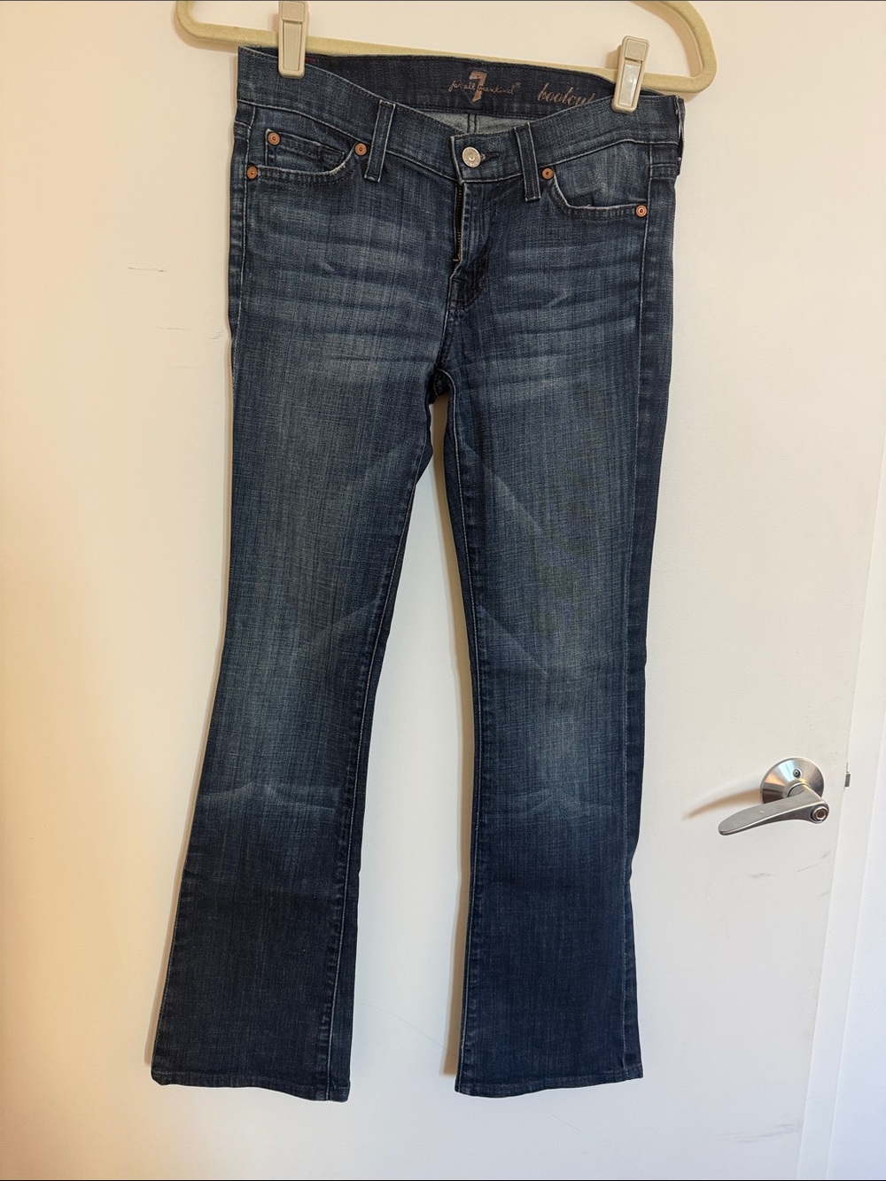 7 For All Mankind Women's Dark Blue bootcut Jeans